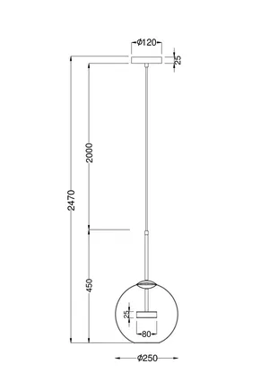 Подвесной светильник Maytoni MOD055PL-L12G3K
