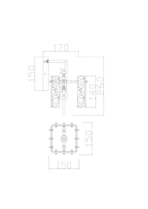 Настенный светильник (бра) Freya FR5166WL-01N