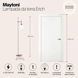 Напольный светильник (торшер) Maytoni MOD221-FL-01-G