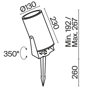 Ландшафтный светильник Outdoor O050FL-L30W3K