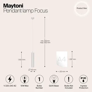 Подвесной светильник Maytoni P075PL-01W
