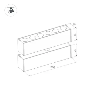 Светильник MAG-DOTS-FOLD-25-S1004-30W Day4000 (BK, 30 deg, 24V) (Arlight, IP20 Металл, 5 лет)