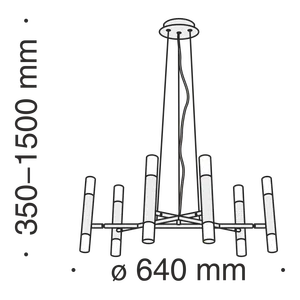 Подвесной светильник Maytoni MOD031PL-12B