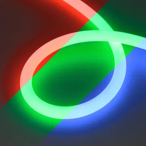 Лента герметичная MOONLIGHT-TOP-G280-D18mm 24V RGB 360deg (13 W/m, IP65, 3838, 5m, wire x1) (Arlight, Вывод прямой, 3 года)