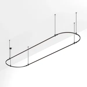 Основание ART-APRIORI-OVAL-ROD-800-4000x1000 (BK) (Arlight, IP20 Металл, 3 года)