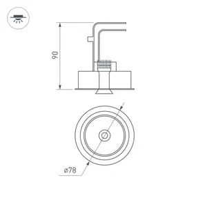 Светильник CL-SIMPLE-R78-9W Day4000 (WH, 45 deg) (Arlight, IP20 Металл, 3 года)