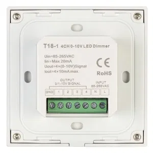 Панель SMART-P34-DIM-IN White (230V, 0-10V, Sens, 2.4G) (Arlight, IP20 Пластик, 5 лет)