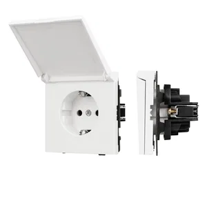 Механизм розетки влагозащищённый SCT-TENDO-MCP-SFPL-WH (230V, 16A) (Arlight, Матовый белый)