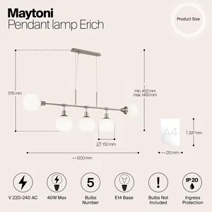 Подвесной светильник Maytoni MOD221-PL-05-N