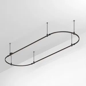 Основание ART-APRIORI-OVAL-ROD-400-3000x1000 (BK) (Arlight, IP20 Металл, 3 года)