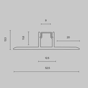Профиль Led Strip ALM-5313B-S-2M