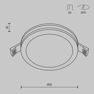 Встраиваемый светильник Technical DL303-L12W