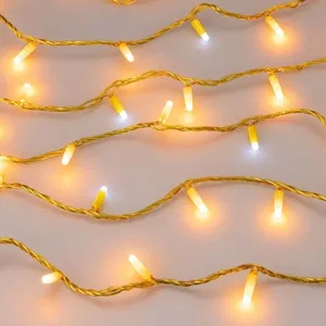 Светодиодная гирлянда ARD-STRING-CLASSIC-10000-YELLOW-100LED-MILK-FLASH Yellow (230V, 7W) (Ardecoled, IP65)