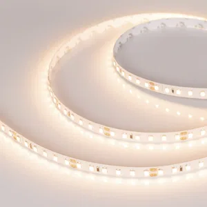 Лента RT-A120-8mm 24V Warm3500 (14.4 W/m, IP20, 2835, 5m) (Arlight, Открытый)