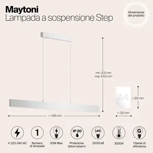 Подвесной светильник Maytoni P010PL-L30W