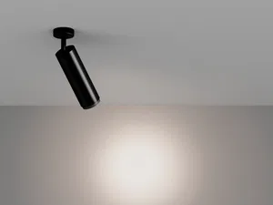 Накладной светильник HOKASU Tube ON Zoom (85-160/ral9003 – 20w/5098/12-50deg)