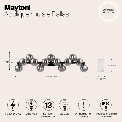 Настенный светильник (бра) Maytoni MOD547WL-13B