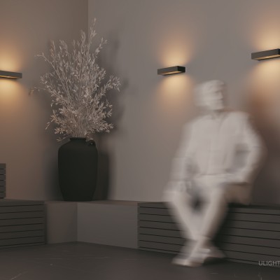 Уличный настенный светильник Outdoor O428WL-L20GF3K