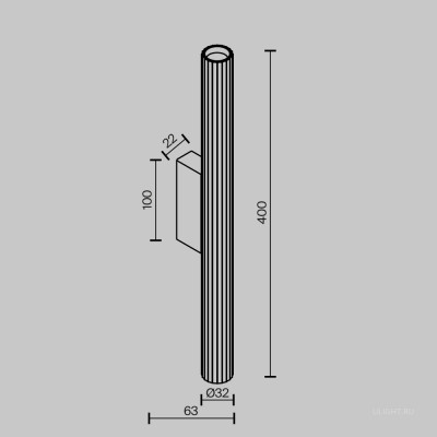 Настенный светильник (бра) Technical C082WL-12W2.7K-BS