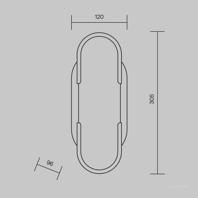 Настенный светильник (бра) Maytoni MOD099WL-01G3