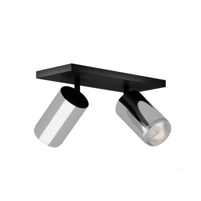 Накладной светильник HOKASU Tube DUO Zoom (85-160/silver – 40w/4090/12-50deg)
