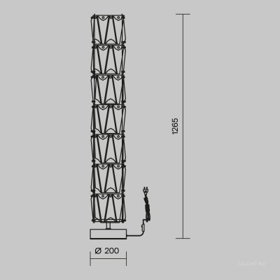 Напольный светильник (торшер) Maytoni MOD043FL-08CH