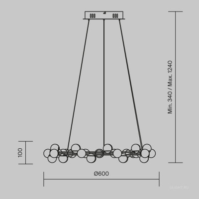 Подвесной светильник Maytoni MOD081PL-L50G3K