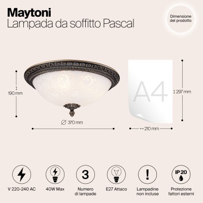 Потолочный светильник Maytoni C908-CL-03-R