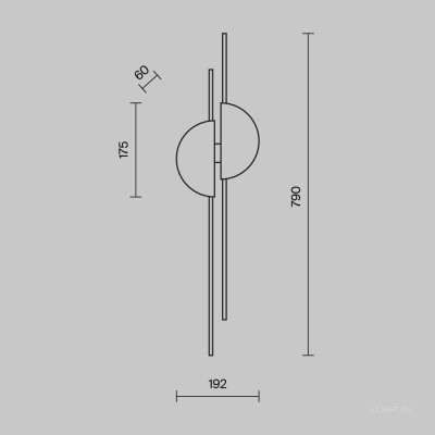 Настенный светильник (бра) Maytoni MOD179WL-L22W4K1