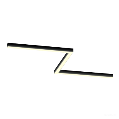Светильник ЗигЗаг S50 (RAL9005/3x840mm-90/LT70 — 3K/54W)