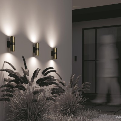 Уличный настенный светильник Outdoor O582WL-02BS