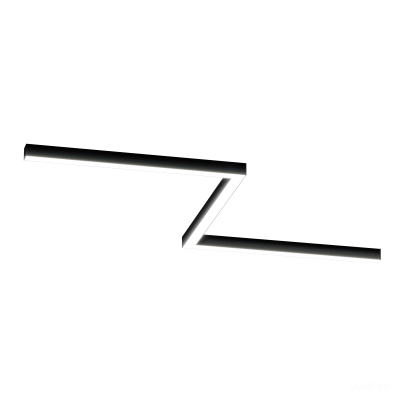 Светильник ЗигЗаг S50 (RAL9005/3x840mm-90/LT70 — 4K/54W)