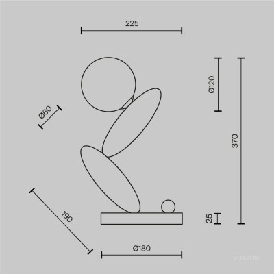 Настольный светильник Maytoni MOD482TL-L6C3K