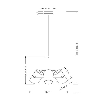 Подвесной светильник Freya FR4004PL-03BBS