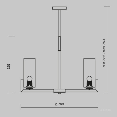 Подвесной светильник Maytoni MOD089PL-08BS