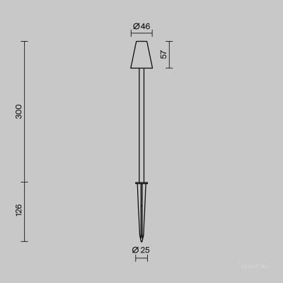 Ландшафтный светильник Outdoor O504FL-L1B3K
