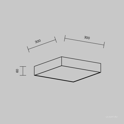 Потолочный светильник Technical C032CL-36W4K-SQ-B