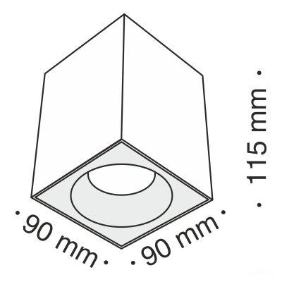 Потолочный светильник Technical C030CL-01B
