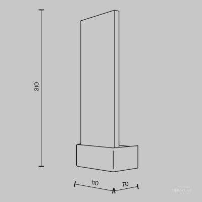 Настенный светильник (бра) Maytoni MOD318WL-L3CH3K