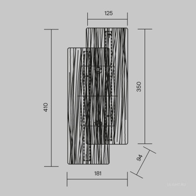 Настенный светильник (бра) Maytoni MOD439WL-L7BSK