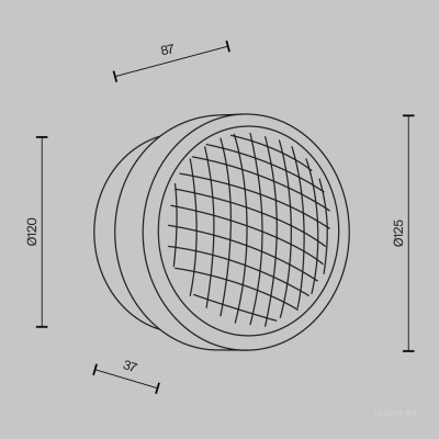 Настенный светильник (бра) Maytoni MOD493WL-L6BSK