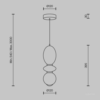 Подвесной светильник Maytoni MOD362PL-L10BG3K