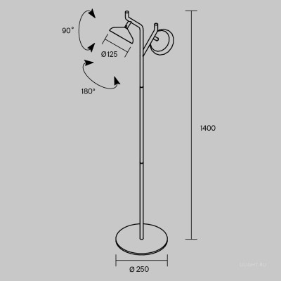 Напольный светильник (торшер) Maytoni MOD451FL-L16B3K