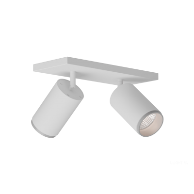 Накладной светильник HOKASU Tube DUO Zoom (85-160/ral9003 – 40w/4097/12-50deg)