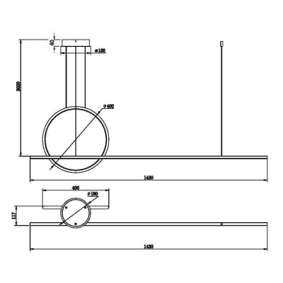 Подвесной светильник Maytoni MOD247PL-L49BK