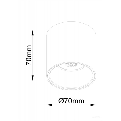 Потолочный светильник Technical C064CL-12W3K-RD-WB