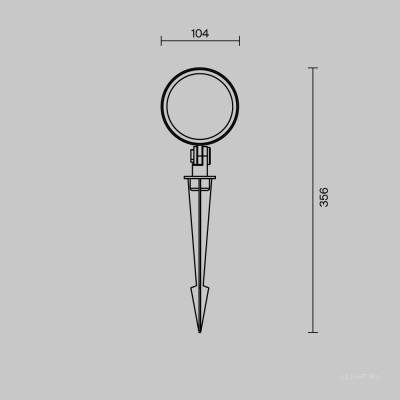Ландшафтный светильник Outdoor O495FL-L25B3K