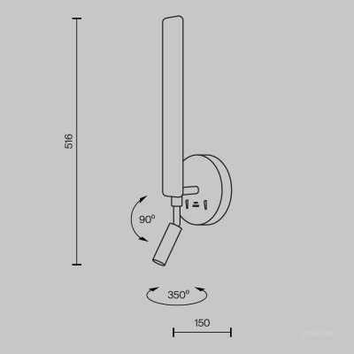 Настенный светильник (бра) Maytoni MOD214WL-L8W3K1