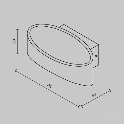 Настенный светильник (бра) Technical C806WL-L5B