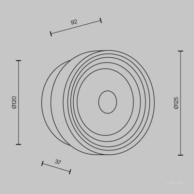 Настенный светильник (бра) Maytoni MOD493WL-L6PTK2